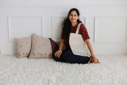 Twilight Garden 'Embroidered' Cushion Covers (P26)