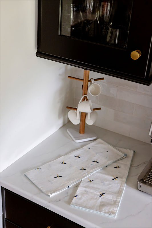 Dragonfly Drift 'Embroidered' Tea Towels ( Set of 2)