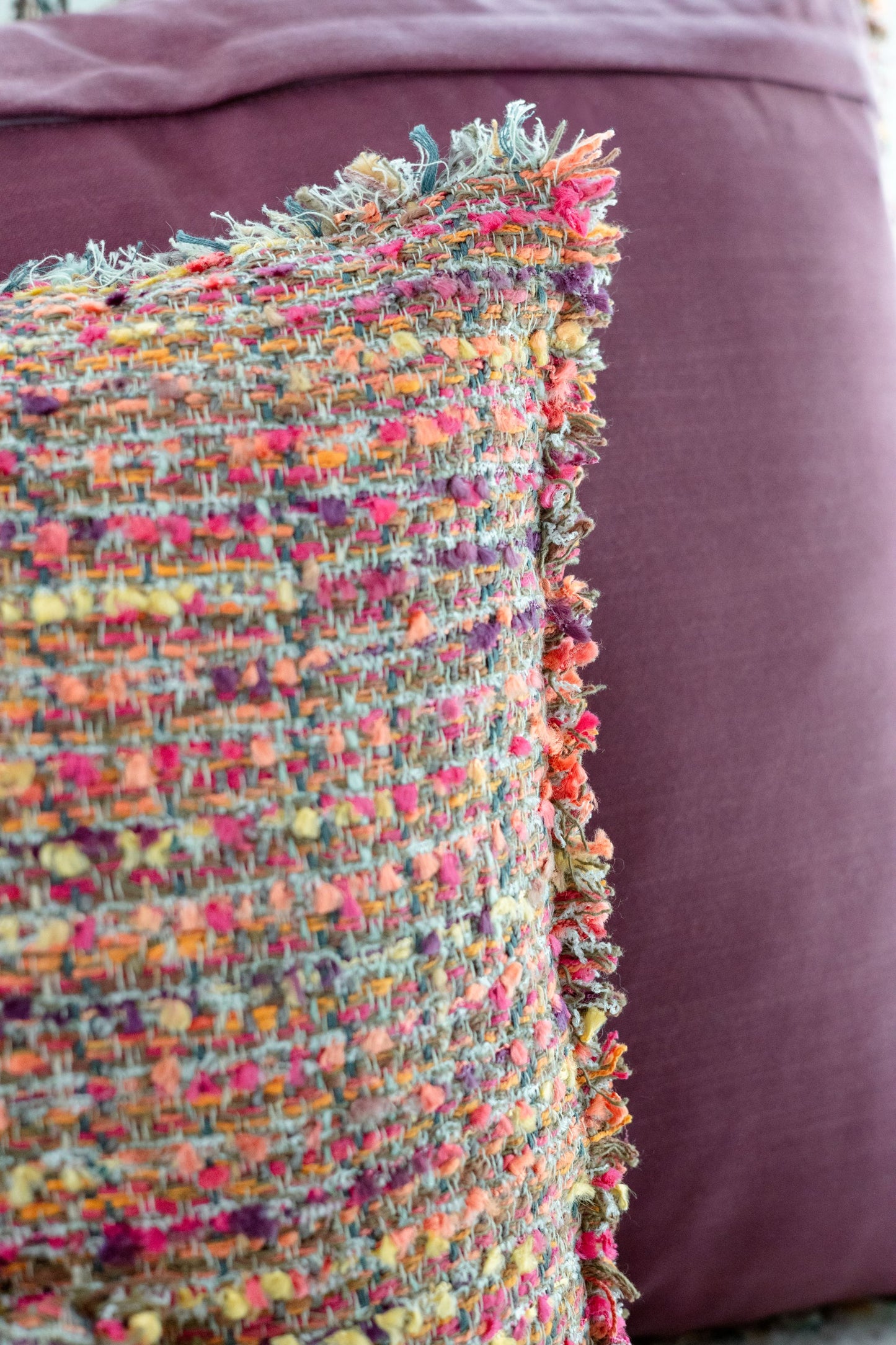 Sunset Ember 'Woven' Cushion Covers