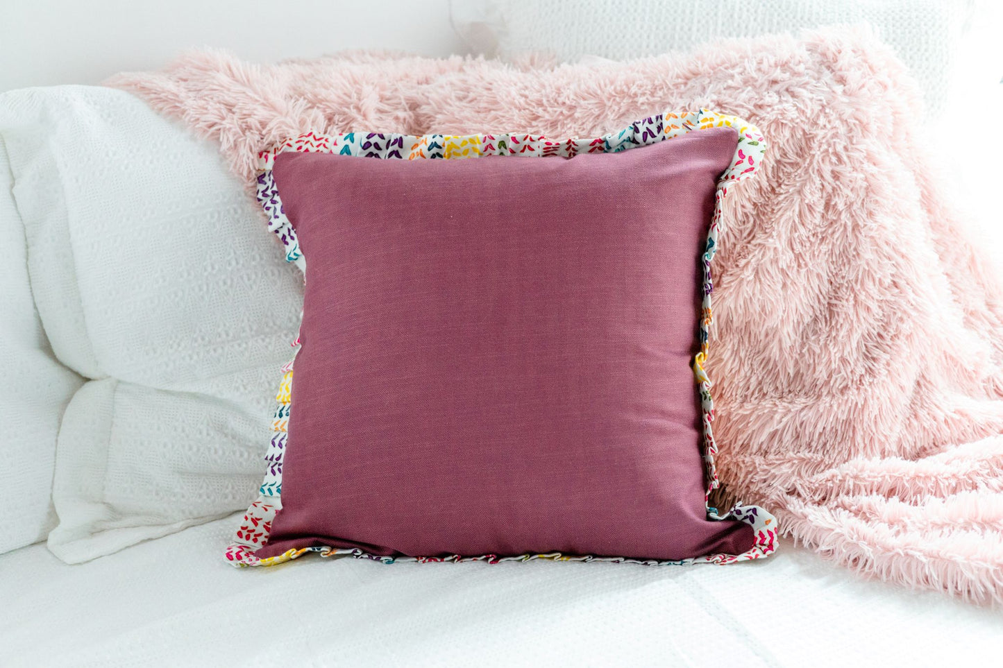 Songbird Tales 'Kantha Embroidered' Cushion Cover