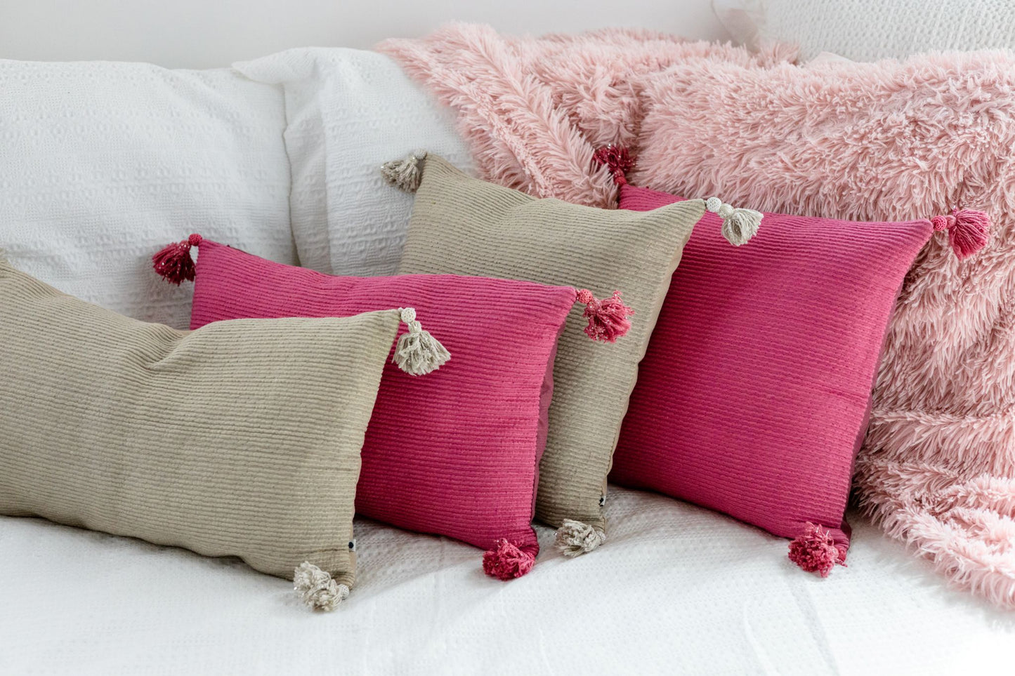 Petal & Pebble 'Woven' Cushion Covers