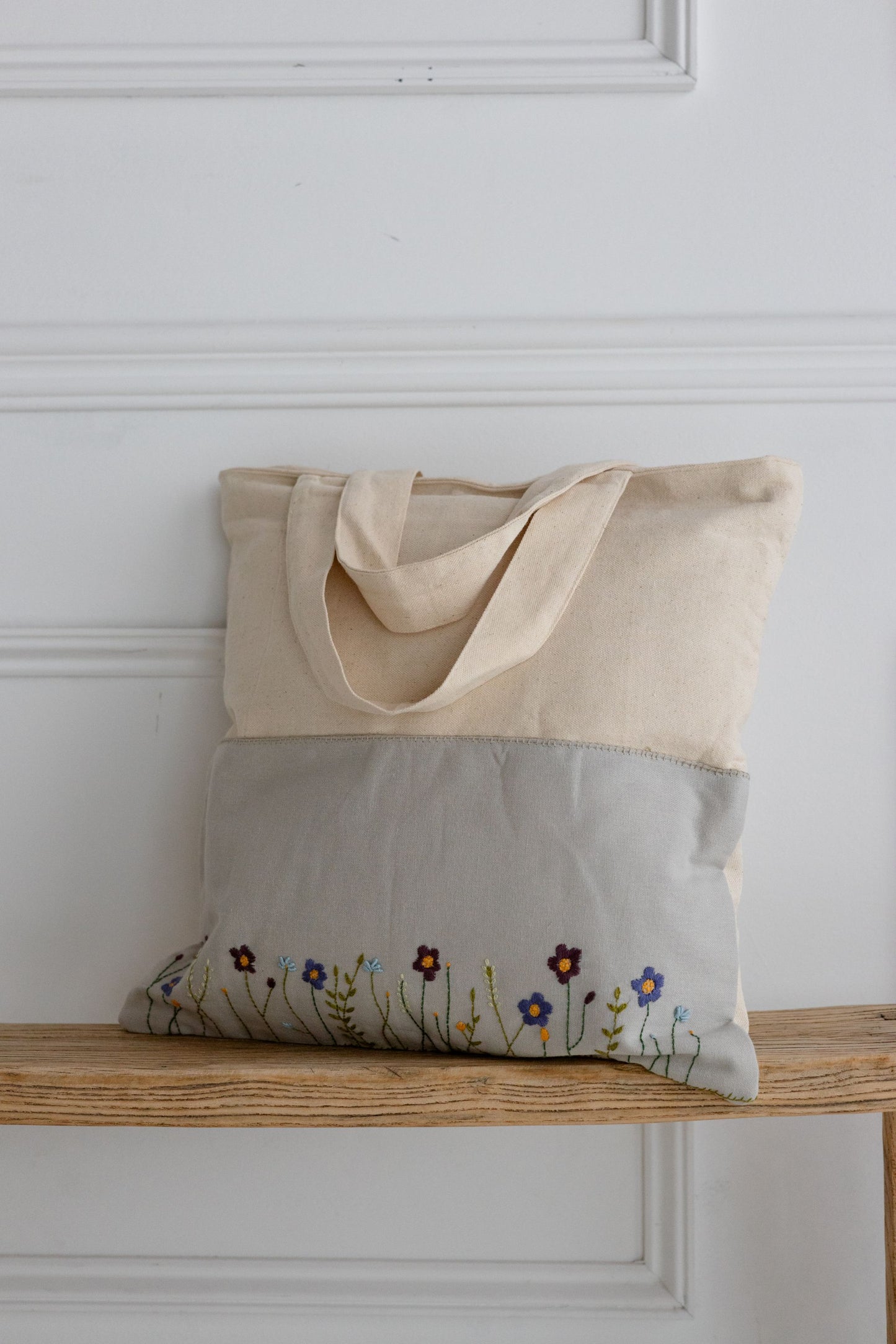 Twilight Garden 'Embroidered' Tote