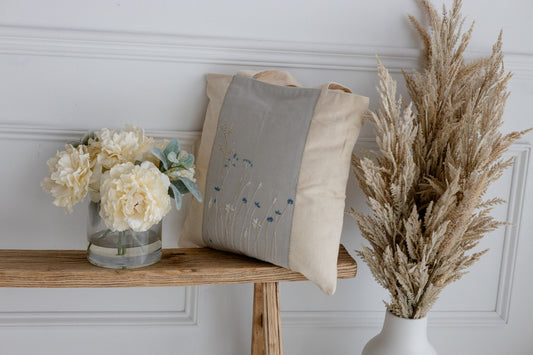 Wildflower Whisper 'Embroidered' Tote