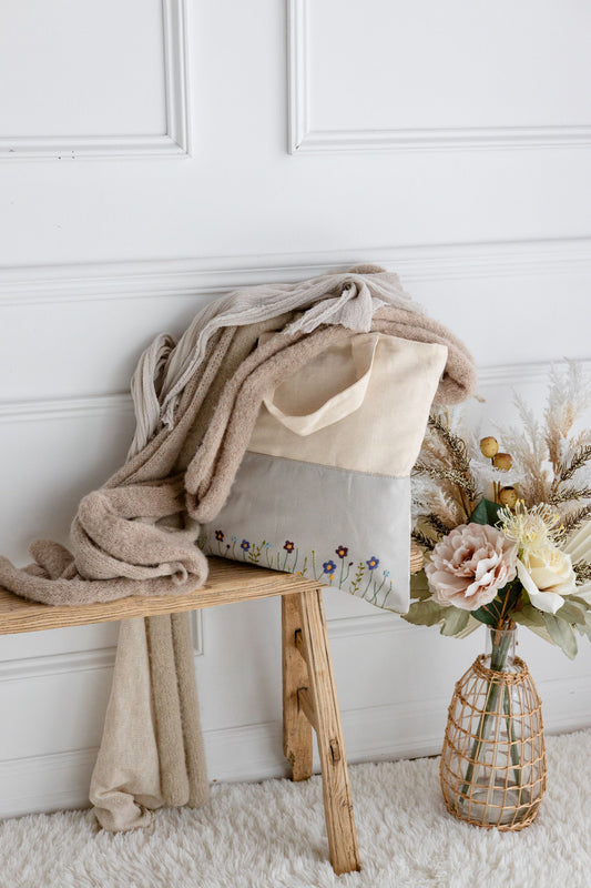 Twilight Garden 'Embroidered' Tote