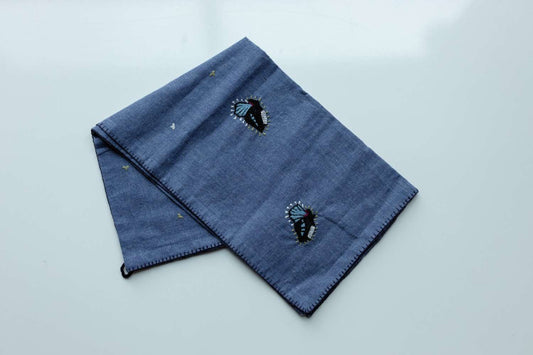 Midnight Flutter 'Embroidered' Tea Towels ( Set of 2)