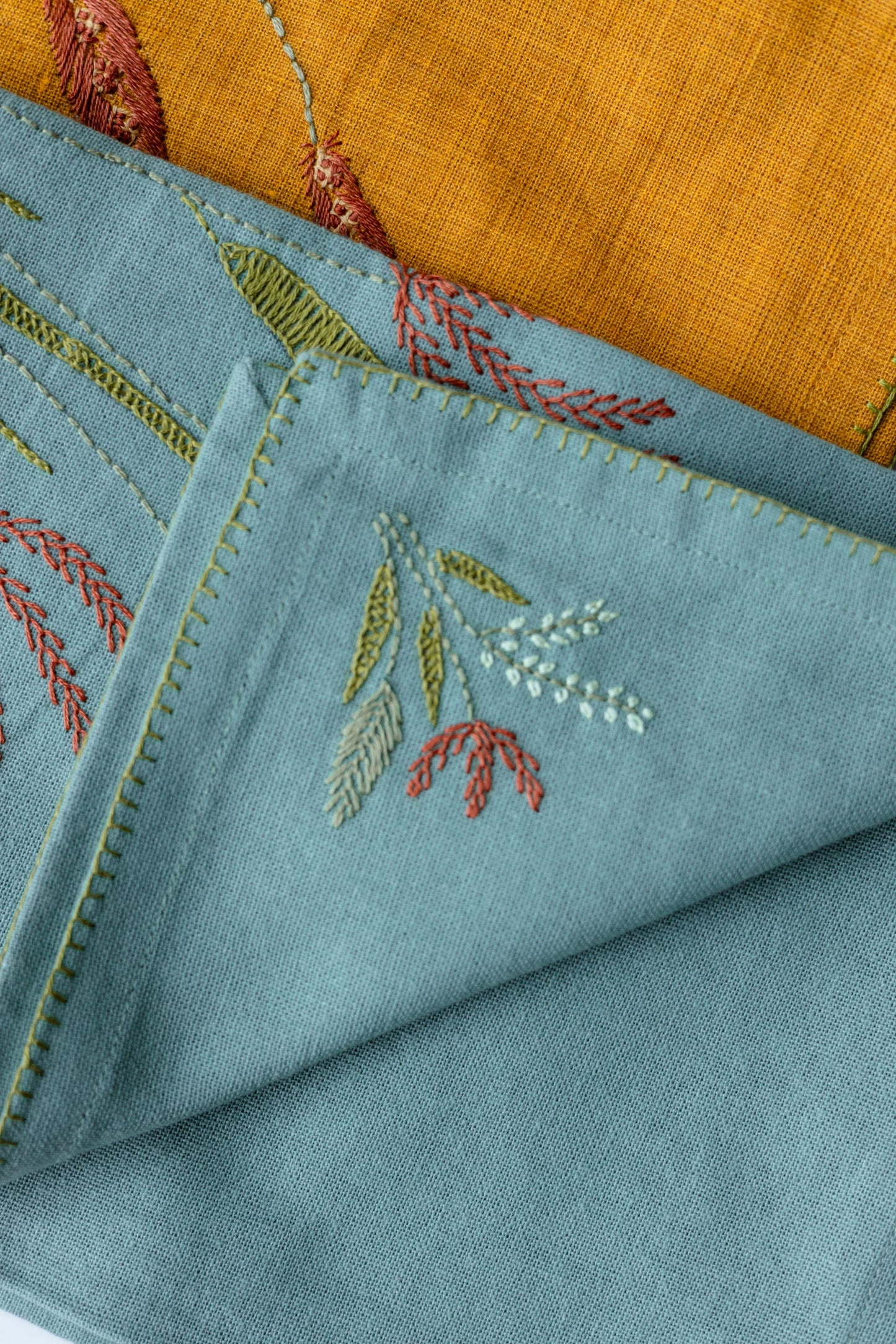 Cinderflower 'Embroidered' Tea Towels ( Set of 2) SOLD OUT