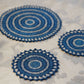 Ocean Whirl Crochet Coasters