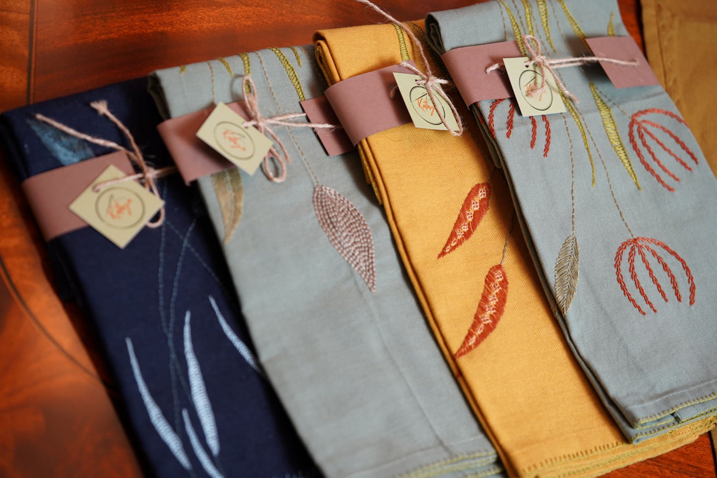 Botanical Threads 'Embroidered' Napkins (Set of 2)