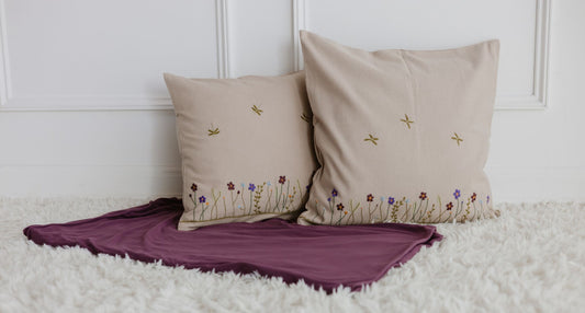 Twilight Garden 'Embroidered' Cushion Covers (P26)