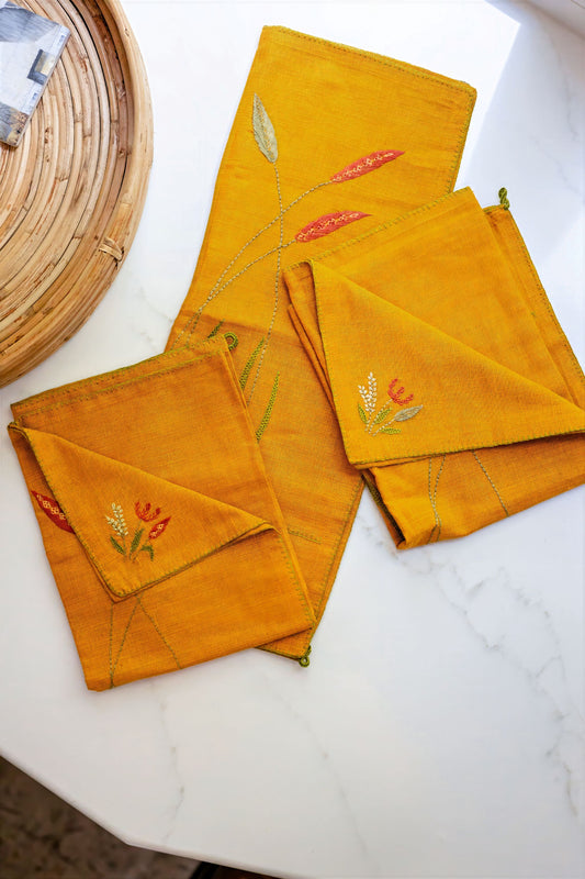 Golden Thatch 'Embroidered' Tea Towels  ( Set of 2)