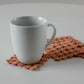 Sunrise Dot ‘Crochet’ Coasters