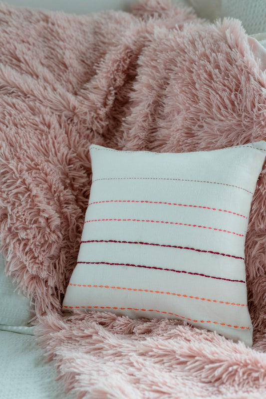 Rosy Thread 'Embroidered' Cushion Covers